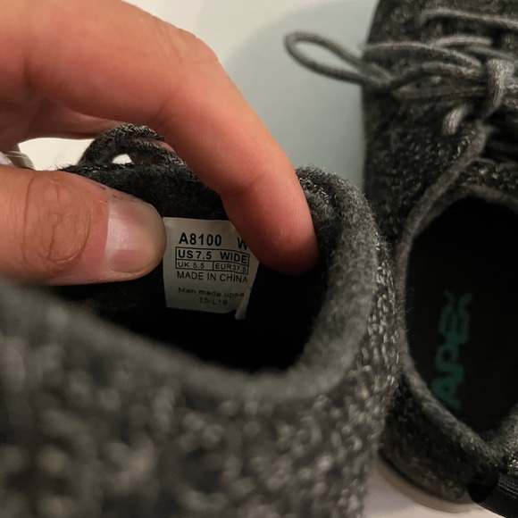 Apex Mens Wool Gray Athletic Shoes Size 7.5 - Picture 6 of 6